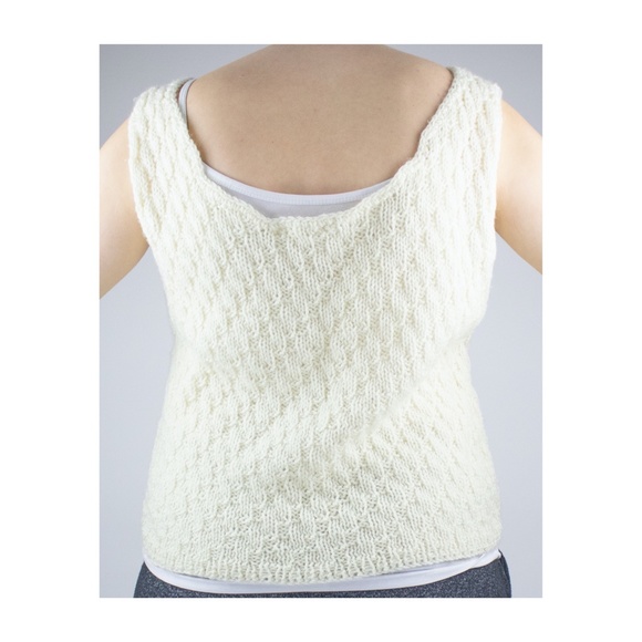 Vintage Cream Ivory Knit Tank Top - Picture 3 of 4